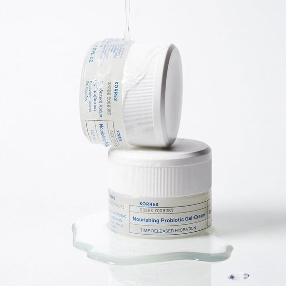 Lot 2x New KORRES Greek Yoghurt Nourishing Probiotic Gel-Cream 40ml Moisturizer